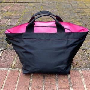 Hervé Chapelier Tote Bag Black and Pink